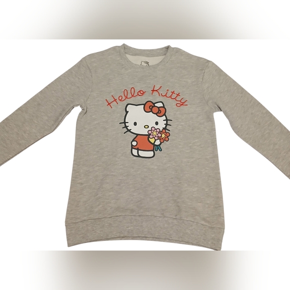 Hello Kitty Tops - Hello Kitty Gray Pullover Sweatshirt - Size M - NWOT